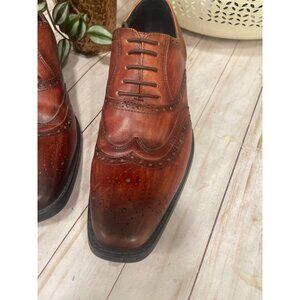 Jump New York Leather Oxford Wingtip Sz 10